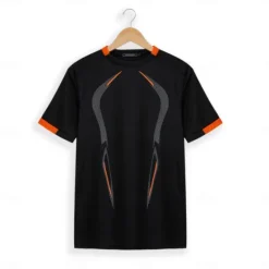 Best OUKU Men's T Shirt Moisture Wicking Shirts Short Sleeve Round Neck Spring, Fall, Winter, Summer Plain Muscle Athleisure Comfortable Sports Fitness Running Black White Navy Blue Top Tee for Men