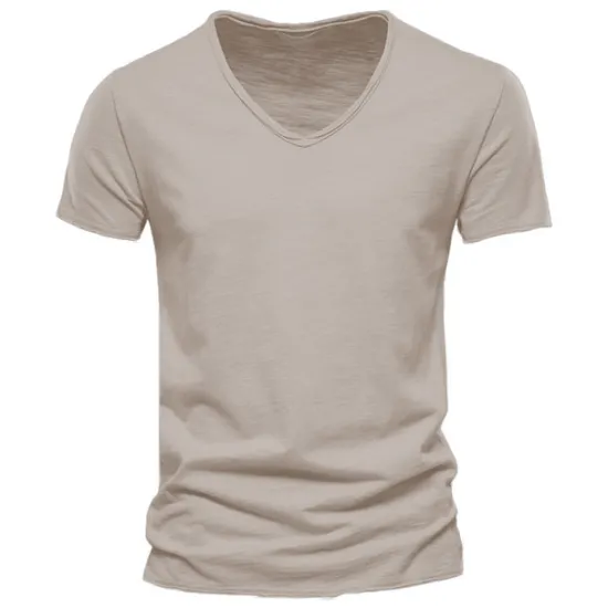OUKU Men's T Shirt Moisture Wicking Shirts Short Sleeve V Neck Summer Plain Sports Basic Casual Classic Style Casual Navy Denim Blue Black Top Tee for Men