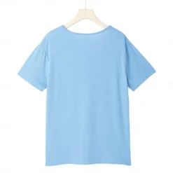 OUKU Men's T Shirt Moisture Wicking Shirts Short Sleeve V Neck Summer Plain Sports Basic Casual Classic Style Casual Navy Denim Blue Black Top Tee for Men