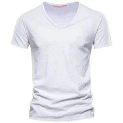 OUKU Men's T Shirt Moisture Wicking Shirts Short Sleeve V Neck Summer Plain Sports Basic Casual Classic Style Casual Navy Denim Blue Black Top Tee for Men