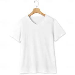 OUKU Men's T Shirt Moisture Wicking Shirts Short Sleeve V Neck Summer Plain Sports Basic Casual Classic Style Casual Navy Denim Blue Black Top Tee for Men