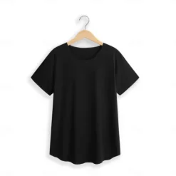 Sale OUKU Men's T Shirt Muscle Shirt Short Sleeve Crew Neck Summer Plain Fashion Classic Comfortable Classic Style Street Casual Sports Black Gray Top Tee for Men