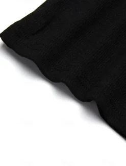 Online OUKU Men's T Shirt Rib Knit Top Ribbed Knit tee Short Sleeves V Neck Summer Plain Designer Basic Modern Contemporary Vacation Street Going out Black White Grey Top Tee for Men