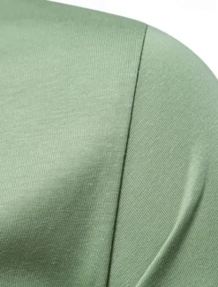 Hot OUKU Men's T Shirt Short Sleeve Crew Neck Summer Spring Geometric Knitwear Vacation Vintage Embroidered Embroidery School Training Outdoor Black White Light Green Top Tee for Men