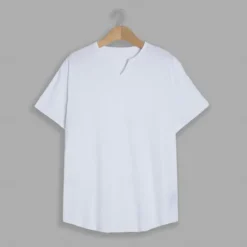 OUKU Men's T Shirt Short Sleeve V Neck Summer Plain Fashion Classic Comfortable Street Casual Sports Black White Pink Top Tee for Men