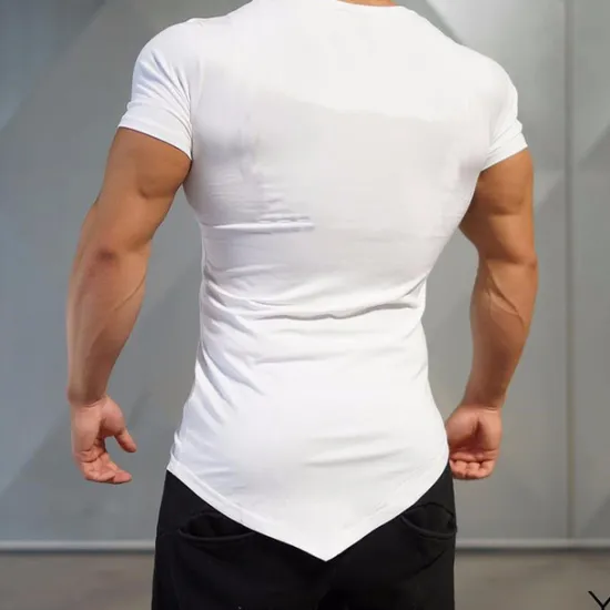 OUKU Men's T Shirt Short Sleeve V Neck Summer Plain Sports Fashion Lightweight Vacation Casual Holiday Black White Top Tee for Men