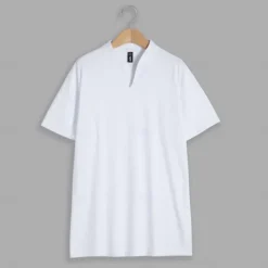 Best OUKU Men's T Shirt Short Sleeve V Neck Summer Plain Sports Fashion Lightweight Classic Style Vacation Casual Holiday Black White Pink Top Tee for Men