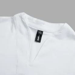 Online OUKU Men's T Shirt Short Sleeve Y Neck Summer Plain Sports Fashion Lightweight Classic Style Vacation Casual Holiday Light Blue Black White Top Tee for Men