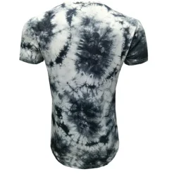 Hot OUKU Men's T Shirt Short Sleeve Crew Neck Summer Tie Dye Fashion Classic Comfortable Street Casual Sports Black Blue Dusty Blue Top Tee for Men