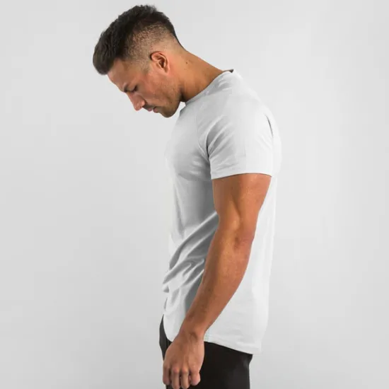 Sale OUKU Men's T Shirt Short Sleeve Crew Neck Summer Plain Sports Fashion Lightweight Vacation Casual Holiday Black White Blue Top Tee for Men
