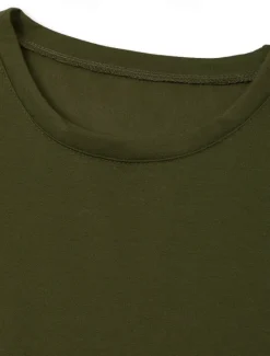 Discount OUKU Men's T Shirt Tank Top Moisture Wicking Shirts Sleeveless Crew Neck Summer Plain Sports Fashion Lightweight Vacation Casual Holiday Black White Army Green Top Tee for Men