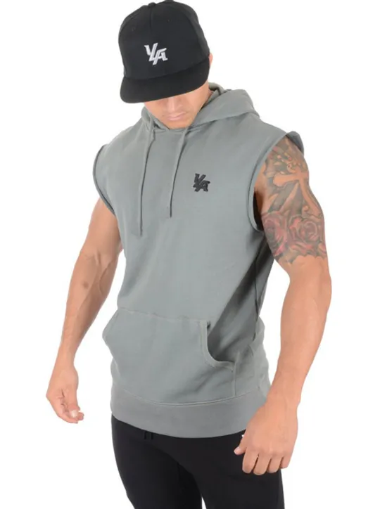 Best OUKU Men's T Shirt Tank Top Vest Top Undershirt Sleeveless Hooded Summer Graphic Letter Sports Fashion Lightweight Vacation Casual Holiday Black Army Green Gray Top Tee for Men
