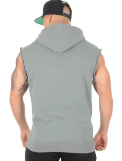 Best OUKU Men's T Shirt Tank Top Vest Top Undershirt Sleeveless Hooded Summer Graphic Letter Sports Fashion Lightweight Vacation Casual Holiday Black Army Green Gray Top Tee for Men