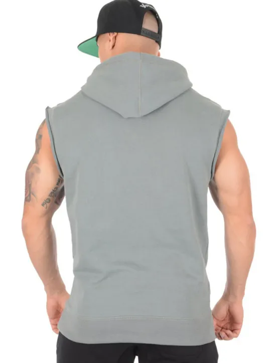 Best OUKU Men's T Shirt Tank Top Vest Top Undershirt Sleeveless Hooded Summer Graphic Letter Sports Fashion Lightweight Vacation Casual Holiday Black Army Green Gray Top Tee for Men