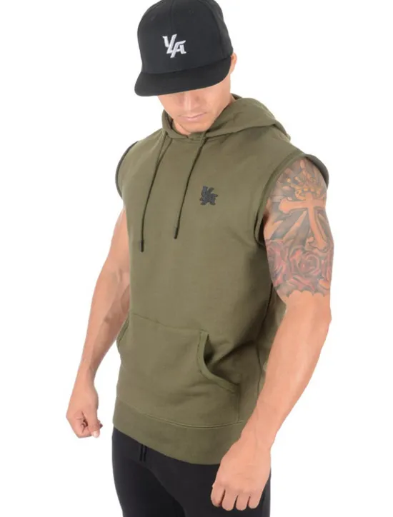 Best OUKU Men's T Shirt Tank Top Vest Top Undershirt Sleeveless Hooded Summer Graphic Letter Sports Fashion Lightweight Vacation Casual Holiday Black Army Green Gray Top Tee for Men