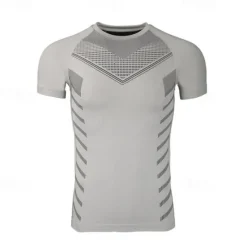 Outlet OUKU Men's T shirt Tee Gym Shirt Fitness Tops Crew Neck Short Sleeve Sport Casual Daily Gym Quick dry Breathable Soft Color Block Black Yellow Activewear Fashion Basic