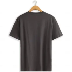 Outlet OUKU Men's T shirt Tee Solid Color V Neck non-printing Normal Short Sleeve V Neck Clothing Apparel 100% Cotton Knitwear Daily Sports & Outdoors Dark Gray