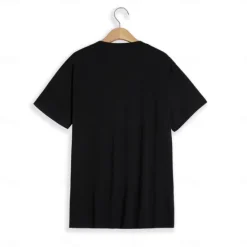Clearance OUKU Men's T Shirt Tee Top Short Sleeves V Neck Summer Plain Fashion Designer Basic Vacation Street Going out Black White Red Top Tee for Men