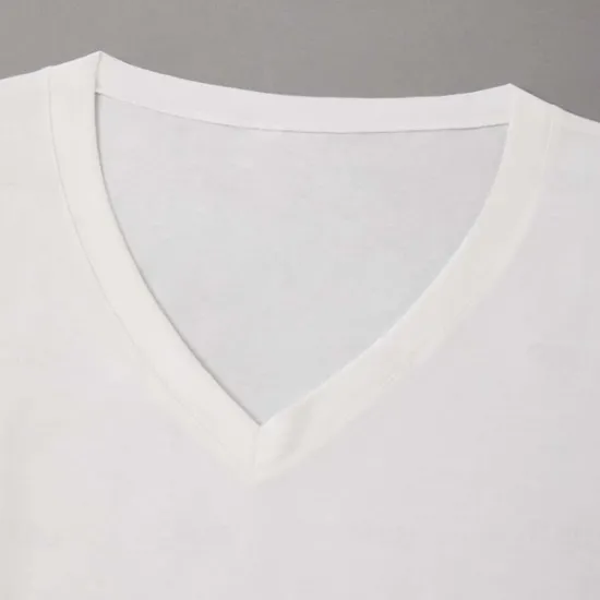 Outlet OUKU Men's T Shirt Tee Top Short Sleeves V Neck Summer Plain Designer Basic Modern Contemporary Classic Style Vacation Street Going out Black White Red Top Tee for Men