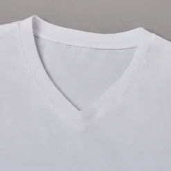 Online OUKU Men's T Shirt Tee Top Short Sleeves V Neck Summer Solid Color Plain Designer Basic Modern Contemporary Classic Style Vacation Street Going out Black White Red Top Tee for Men