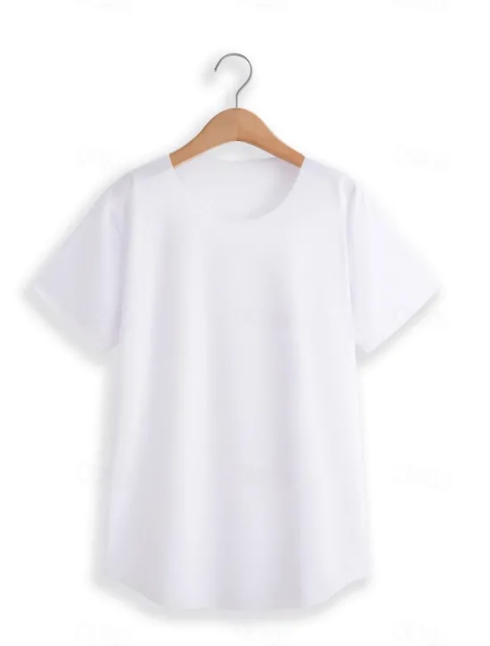 New OUKU Men's T Shirt Tee Top Short Sleeves Crew Neck Summer Plain Fashion Designer Basic Vacation Street Going out Black White Blue Top Tee for Men