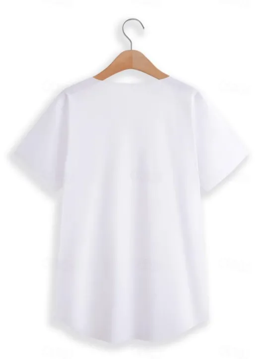 New OUKU Men's T Shirt Tee Top Short Sleeves Crew Neck Summer Plain Fashion Designer Basic Vacation Street Going out Black White Blue Top Tee for Men
