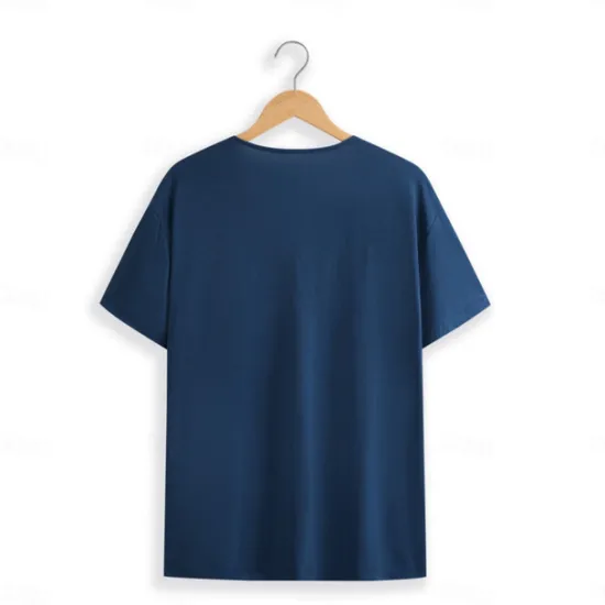 Hot OUKU Men's T Shirt Tee Top Short Sleeve V Neck Spring & Summer Plain Fashion Designer Basic Lace up Vacation Street Going out Army Green Dark Grey Black Top Tee for Men