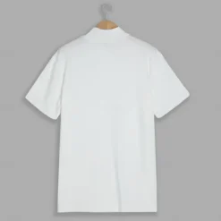 Outlet OUKU Men's T Shirt Turtleneck shirt Short Sleeve Stand Collar Summer Spring Plain Fashion Casual Comfortable Classic Style Vacation Street Holiday Black White Gray Top Tee for Men