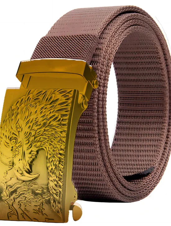 Discount OUKU Men's Tactical Belt Black Army Green Knit Fashion Party Work Solid Color Office / Career Daily Wear