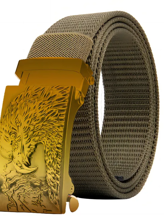 Discount OUKU Men's Tactical Belt Black Army Green Knit Fashion Party Work Solid Color Office / Career Daily Wear