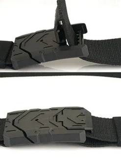 Hot OUKU Men's Tactical Belt Magnetic Buckle Belt Waist Belt Black Royal Blue Nylon Durable Adjustable Plain Outdoor Daily