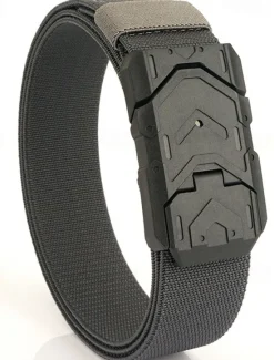 Hot OUKU Men's Tactical Belt Magnetic Buckle Belt Waist Belt Black Royal Blue Nylon Durable Adjustable Plain Outdoor Daily