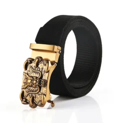Outlet OUKU Men's Tactical Belt Nylon Web Work Belt Black Blue Nylon Alloy Plain Daily Wear Going out Weekend