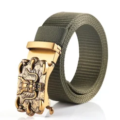 Outlet OUKU Men's Tactical Belt Nylon Web Work Belt Black Blue Nylon Alloy Plain Daily Wear Going out Weekend