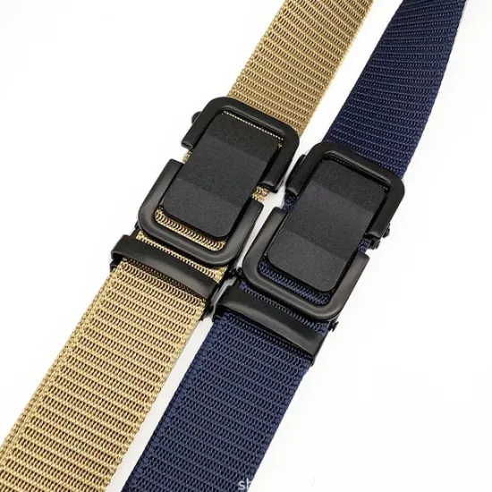 OUKU Men's Tactical Belt Nylon Web Work Belt Black Kakhi Nylon Plain Daily Wear Going out Weekend