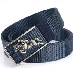 Outlet OUKU Men's Tactical Belt Nylon Web Work Belt Black Kakhi Nylon Plain Daily Wear Going out Weekend