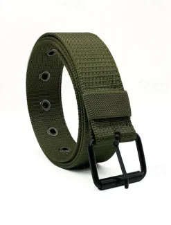 OUKU Men's Tactical Belt Waist Belt Black Blue Nylon Alloy Durable Adjustable Plain Outdoor Daily