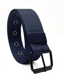 OUKU Men's Tactical Belt Waist Belt Black Blue Nylon Alloy Durable Adjustable Plain Outdoor Daily