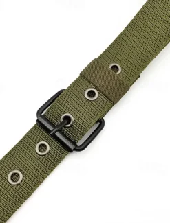 OUKU Men's Tactical Belt Waist Belt Black Blue Nylon Alloy Durable Adjustable Plain Outdoor Daily
