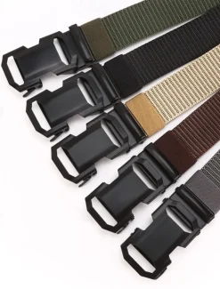 Outlet OUKU Men's Tactical Belt Waist Belt Black Blue Nylon Durable Adjustable Plain Outdoor Daily