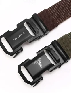 Outlet OUKU Men's Tactical Belt Waist Belt Black Blue Nylon Durable Adjustable Plain Outdoor Daily