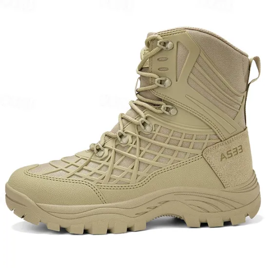 Discount OUKU Men's Tactical Camo Outdoor Boots with Non-Slip Sole and Reinforced Support – Durable Lace-Up Hiking & Hunting Footwear