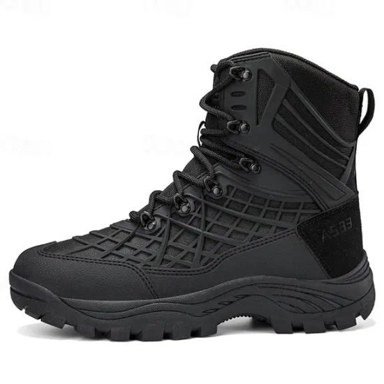 Discount OUKU Men's Tactical Camo Outdoor Boots with Non-Slip Sole and Reinforced Support – Durable Lace-Up Hiking & Hunting Footwear