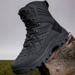 Discount OUKU Men's Tactical Camo Outdoor Boots with Non-Slip Sole and Reinforced Support – Durable Lace-Up Hiking & Hunting Footwear