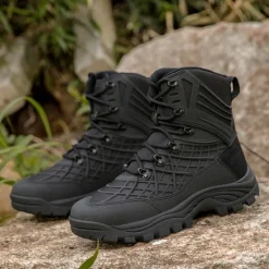 Discount OUKU Men's Tactical Camo Outdoor Boots with Non-Slip Sole and Reinforced Support – Durable Lace-Up Hiking & Hunting Footwear