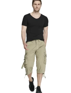 Discount OUKU Men's Tactical Cargo Chinos Patchwork Multi Pocket Solid Colored Windproof Breathable Short Casual Daily Cotton Basic Shorts Black Yellow Inelastic