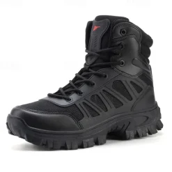 OUKU Men's Tactical Combat Boots with Rugged Non-Slip Soles – Durable and Breathable Military-Style Footwear for Hiking, Work, and Outdoor Activities