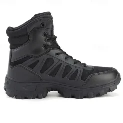 OUKU Men's Tactical Combat Boots with Rugged Non-Slip Soles – Durable and Breathable Military-Style Footwear for Hiking, Work, and Outdoor Activities
