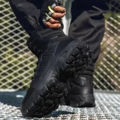 OUKU Men's Tactical Combat Boots with Rugged Non-Slip Soles – Durable and Breathable Military-Style Footwear for Hiking, Work, and Outdoor Activities