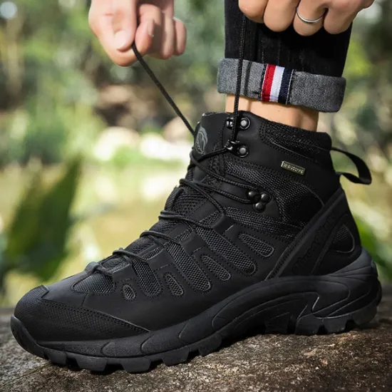 Clearance OUKU Men's Tactical Hiking Boots - Lightweight Desert Combat Boots with Breathable Mesh and Anti-Slip Sole for Outdoor Adventures